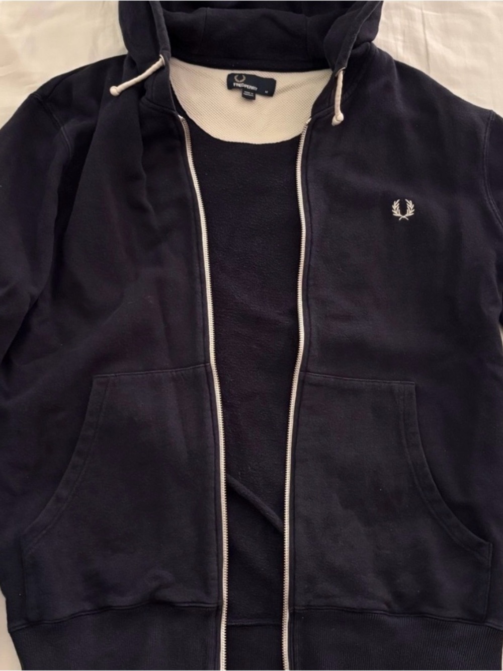 Fred Perry Navy Hoodie